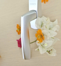 Tay cửa sổ - vác - trắng bạc