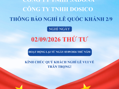 Thông báo lịch nghỉ lễ Quốc Khánh 