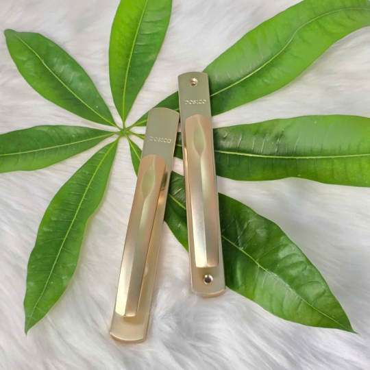 Tay nắm cửa đi- cong khuyết  (Champange) DOSICO D-04 (1)